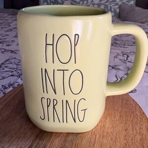 Rae Dunn Green Hop into Spring Mug